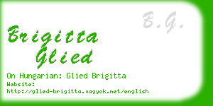 brigitta glied business card